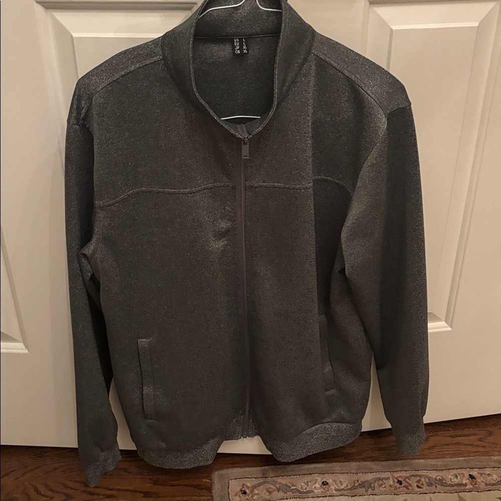 Gray Zip-Up Jacket